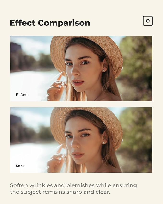 K&F CONCEPT 43mm Black Diffusion 1/4 Filter Mist Cinematic Effect Filter - Image 5