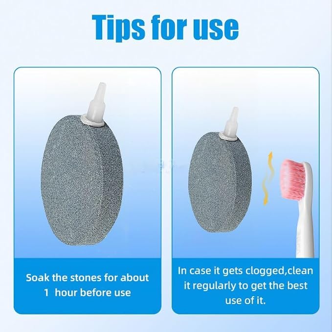 AQUANEAT Air Stone Disc, 4 Packs, Aerator Bubble Diffuser, Air Pump Accessories - Image 4