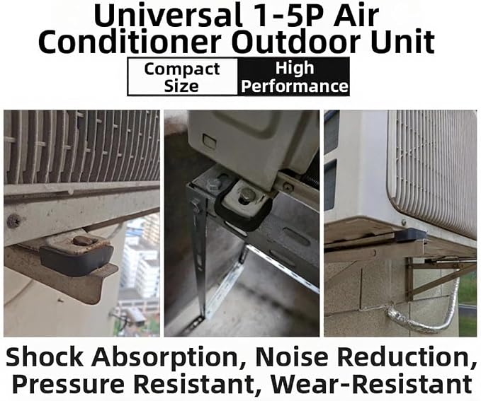 4 PCS Air Conditioner Outdoor Unit Vibration Damping Rubber Pad Foot Pad - Image 3