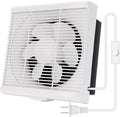 8 Inch Exhaust Fan with Mesh, Through-Wall Window Ventilation Fan, 110V Shutter by MEKOTRIN