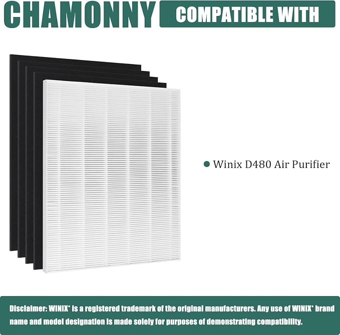D480 True HEPA Replacement Filter D4, Compatible - Image 2