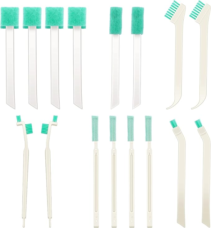 16 Pcs Small Household Cleaning Brushes, Deep Detail Crevice Cleaner Brush by XINRUI