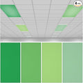 QOUBAI 4PCS Fluorescent Light Covers, 4x2 Feet Magnetic Light Cover Fluorescent by QOUBAI