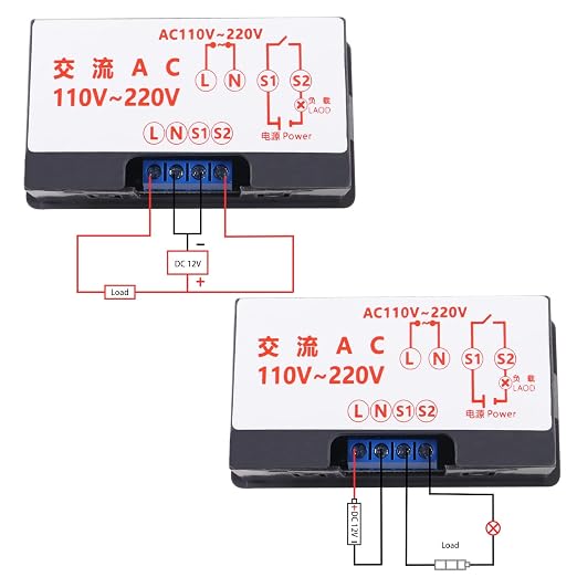 2Pcs Timer Delay Relay AC 110V 220V 10A 1500W Programmable LED Display Digital - Image 4