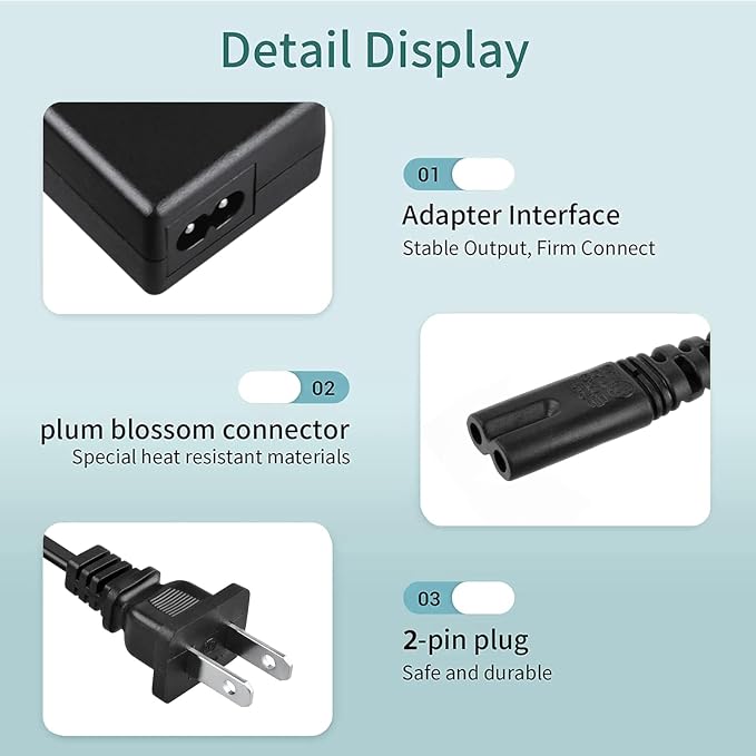 24V AC Adapter Charger Compatible - Image 3