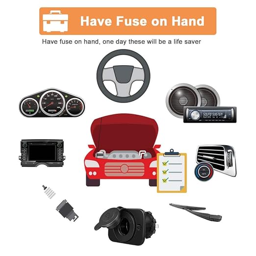 Chanzon Micro Low Profile Mini Blade Fuse Assortment Kit Box - Image 3