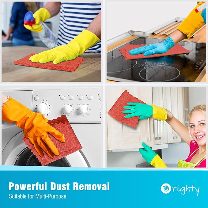 Orighty Microfiber Cleaning Cloth, 5 Pack Highly Absorbent Cleaning Rags - Image 5