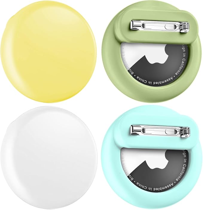 for AirTag Holder 4 Pack for Kids Hidden, Hidden Discreet Toddler Tracker by Wowwat