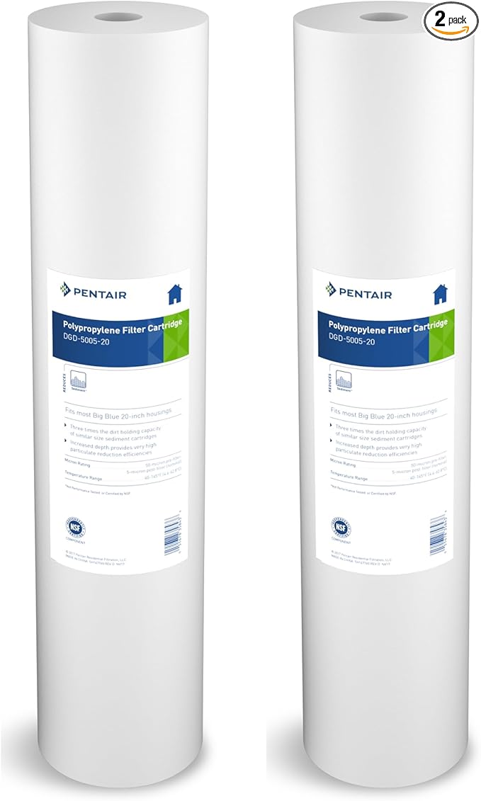 Pentair Pentek DGD-5005-20 Big Blue Water Filter, 20-Inch Whole House Sediment by PENTAIRPENTEK