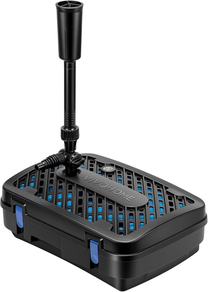 VIVOHOME All-in-One Pond Filter Fountain System Kits, 540 GPH Submersible Water by VIVOHOME