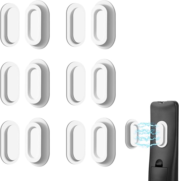 6 Pack Magnetic Remote Control Holder – Upgraded Silicone Magnetic Wall Mount by AMAZYC-US