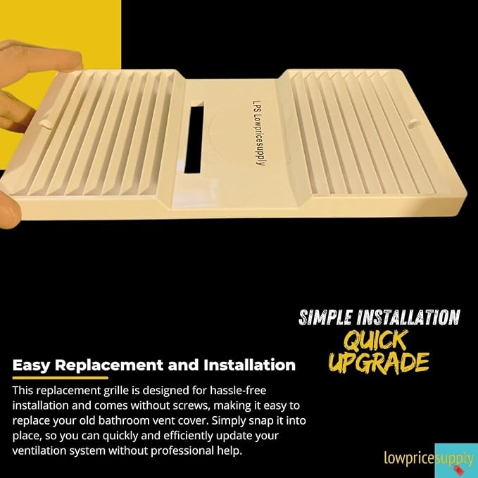 CA-90 Ductless Exhaust Fan, Louver/Grill Fan Cover - Image 7