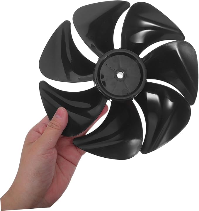 NUOBESTY Replacement Floor Fan Blade 7-Leaves 8.7-inch 22cm Black Plastic Air - Image 4