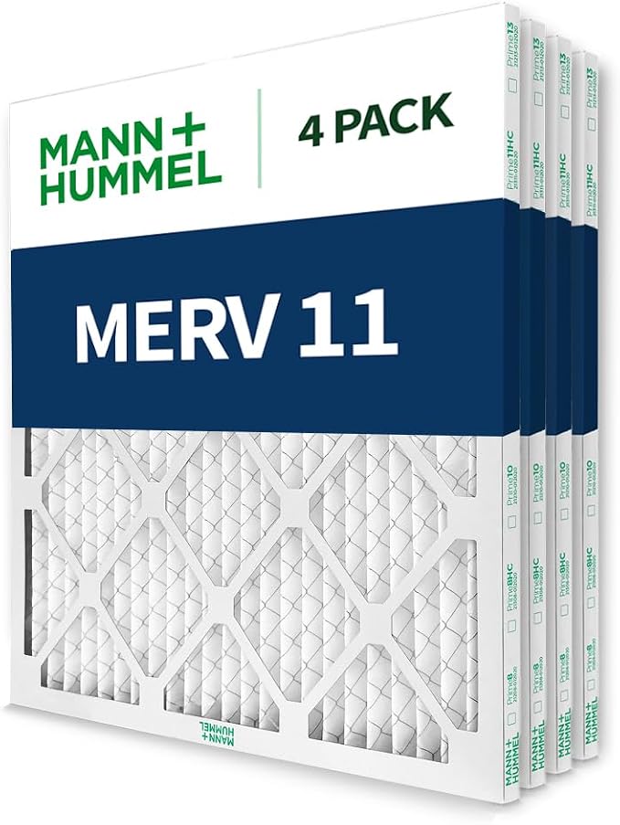 Mann+Hummel 20x25x1 MERV 11 Pleated HVAC AC Furnace Air Filters. Quantity 4. - Image 4