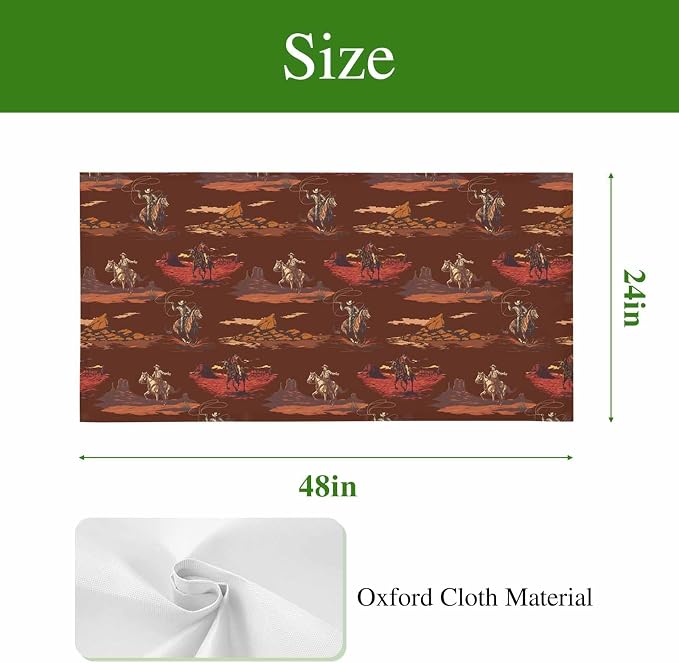Cowboys Horses 1 Pc Fluorescent Light Cover 4 x 2 Feet, Desert Ethnic Winds - Image 9