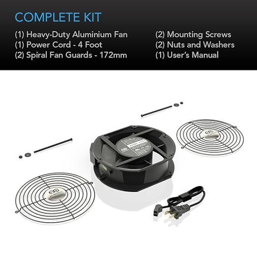 AC Infinity AXIAL 1751, Muffin Fan, 120V AC 172mm x 150mm x 51mm High Speed - Image 5