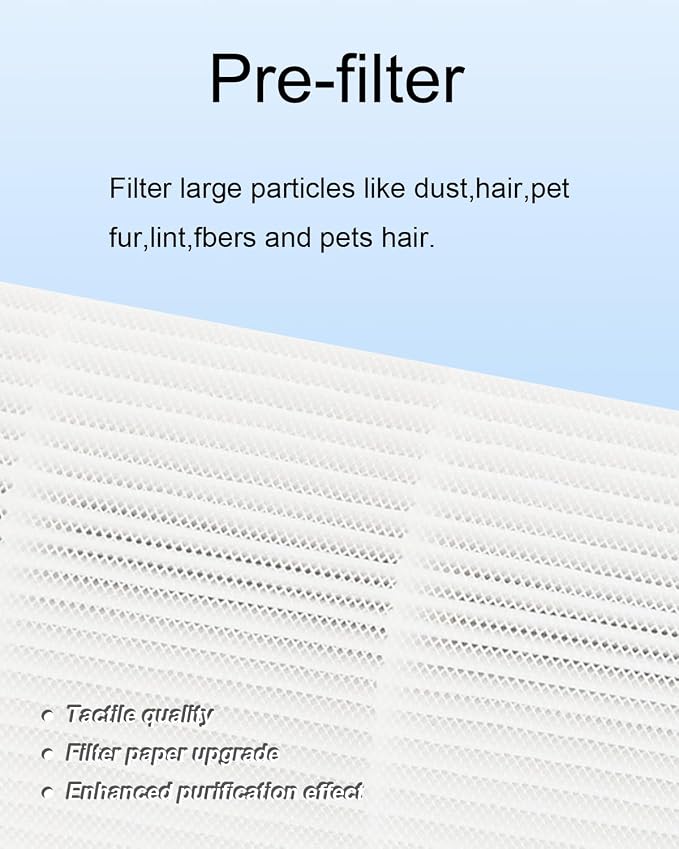 2 Pack AP-T45 AP-40FT Filters Replacement, True HEPA Filter Compatible - Image 4