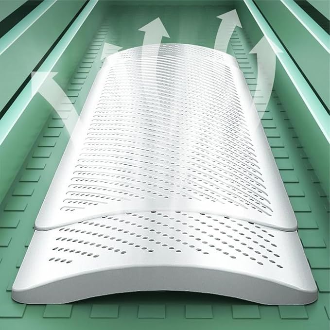 Air r Vent r, 51-120cm PP White Anti-Direct Blowing AC Air r, Air Outlet Duct - Image 3