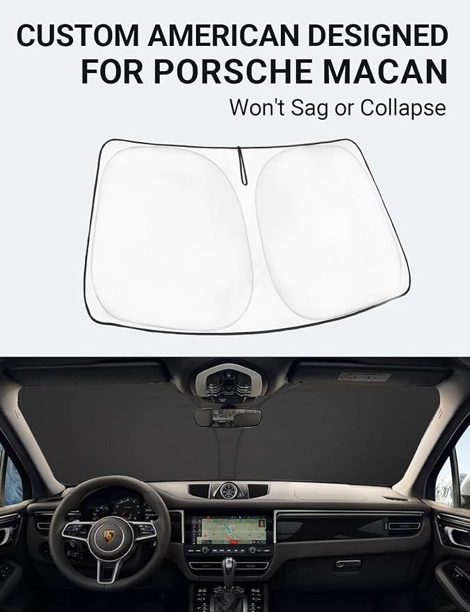 Proadsy Front Windshield Sun Shade Foldable Sunshade Protector - Image 2