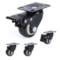 1.5 Inch Locking Swivel Casters Set of 4 by Unknown