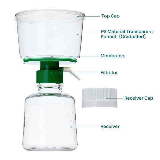 500ml Vacuum Filtration System, Disposable Sterile Vacuum Filter Units - Image 2