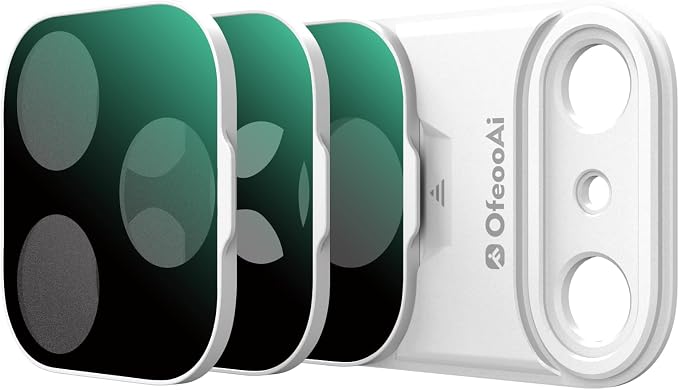 Magnetic UV Filter for iPhone 17 Pro, Snap-On Smartphone Camera Lens Filter by OfeooAi