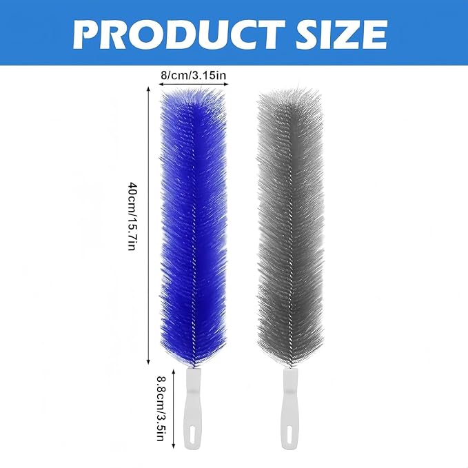 Bendable Microfiber Head, 2026 Fan Cleaner Brush Reusable Dust Remover Washable - Image 2