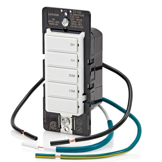 Leviton Countdown Timer Switch for household lights and exhaust fans, 15-30 min - Image 11