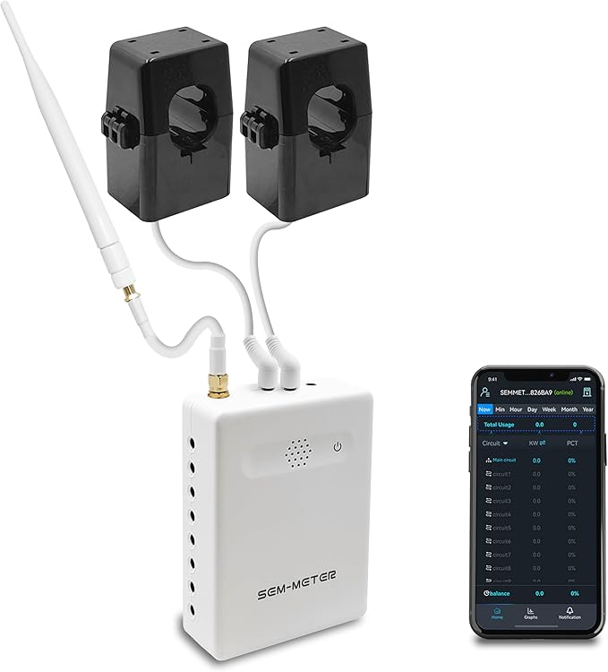 Smart Home Energy Monitor, Measure Power Usage in Real-Time, History by Fusion+Energy