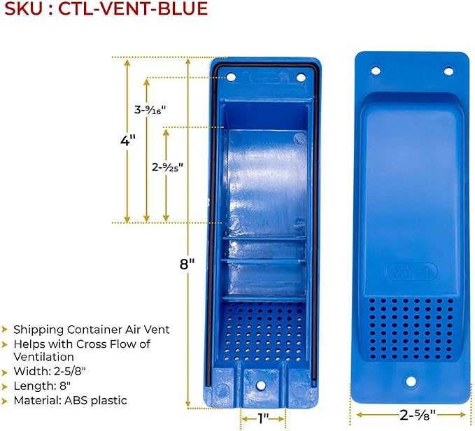 Mytee Products Shipping Container Air Vent 4 Pack - Image 6