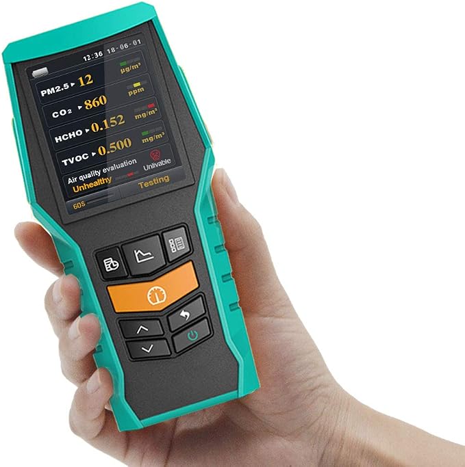 Smart 128s Air Quality Monitor Indoor CO2 PM2.5 TVOC Meter Formaldehyde HCHO - Image 8