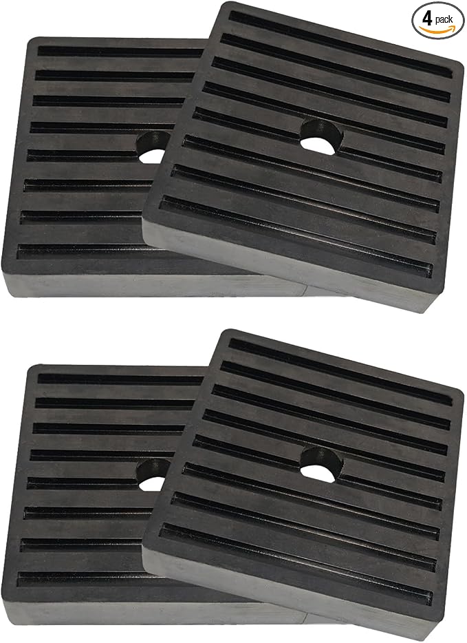 4" X 4" X 7/9" Shock Pad Anti Vibration Pads by YIEHRNS