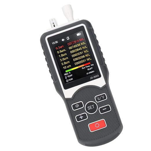 Zunate Professional Air Quality Monitor, Handheld Particle Counter Detector - Image 8