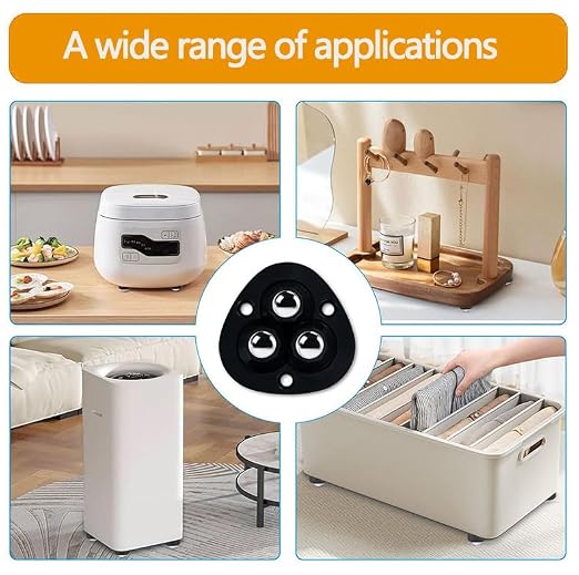 Small Adhesive Casters Wheels for Appliance: 8 Pcs Kitchen Counter Appliances - Image 3