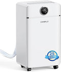 CHIVALZ 25 Pints Dehumidifier for Basement up to 1500 Sq.Ft, Dehumidifier for by CHIVALZ