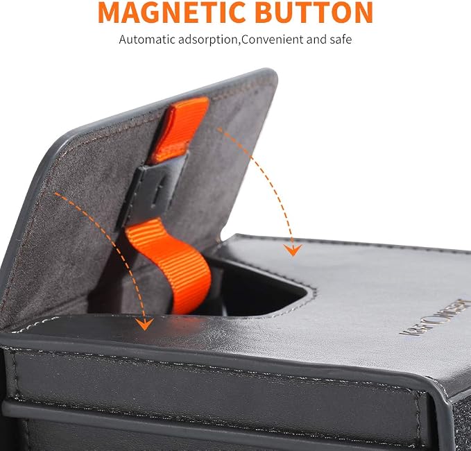 K&F Concept Lens Filter Case 4 Pocket, Leather Carrying Filters Bag Pouch - Image 7