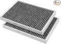 2-Pack Cabin Air Filter Fits for BMW X5 X6 X7; 530I 540I 530E, 740I 750I 750Li by Forccord