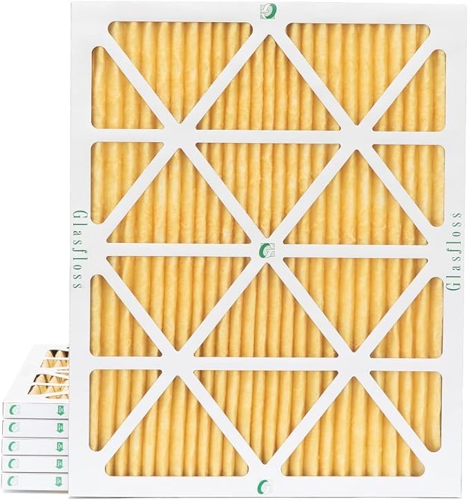 Glasfloss 14x20x1 MERV 11 AC & Furnace Air Filters. Box of 6. Actual Size: by Glasfloss