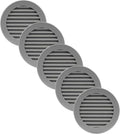 Vent Systems 4'' Inch Gray Pack of 5 Soffit Vent Covers by VentSystems