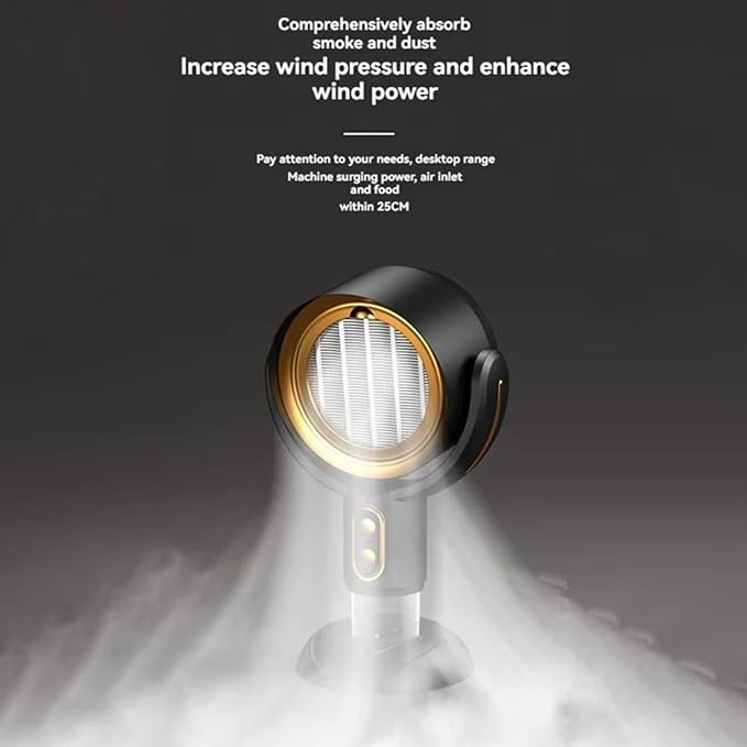 Negative Ion Range Hood, Puff Hide Smoke Fan Portable Electric Air Purifier - Image 4