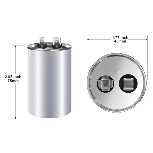 FOCSPROD 25 uF 25 MFD ±6% 370V/440V CBB65B AC Capacitor, Round Capacitor - Image 2