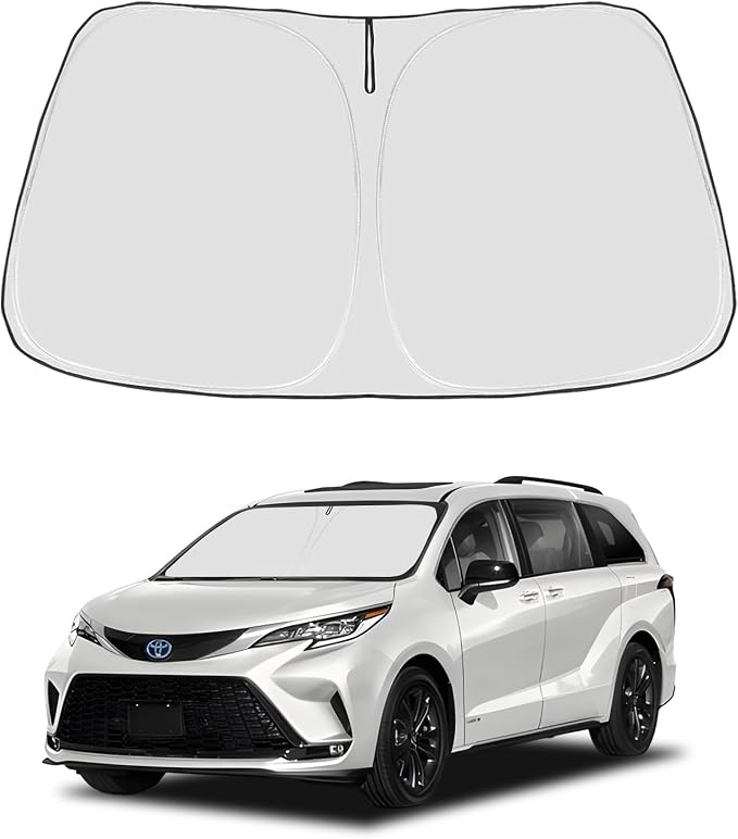 Proadsy Windshield Sun Shade for Sienna Mini Van 2021-2025 2026 4-Layer by Proadsy