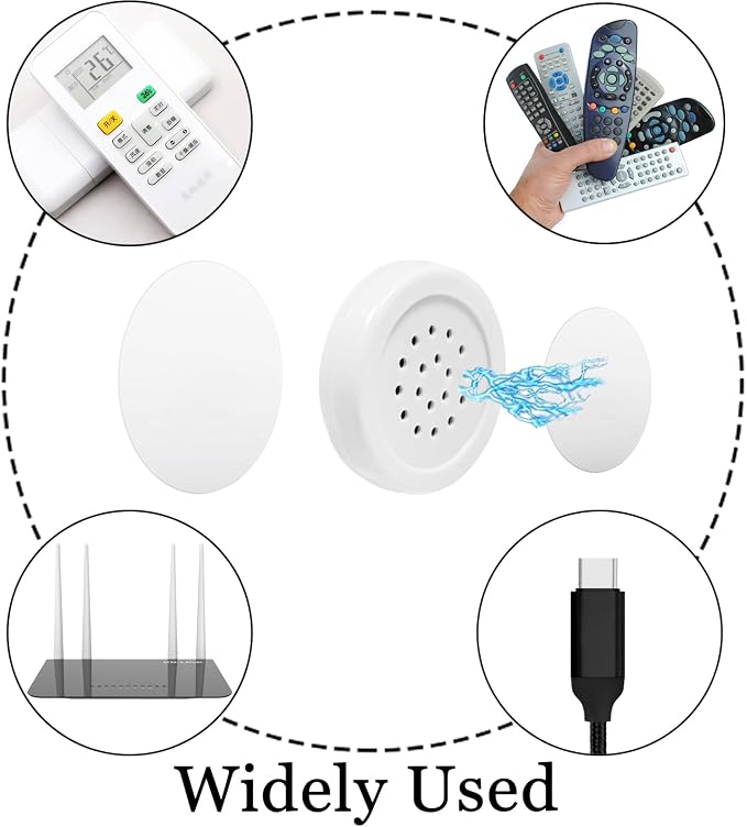 6PCS Magnetic Remote Control Holder, Self Adhesive Upgraded Remote Control Wall - Image 4