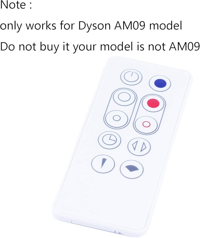 Remote Control Suitable for Dyson AM09 Hot Cool Fan NO Battery Included - Image 2