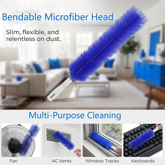 Bendable Microfiber Head, Reusable Dust Remover, Ultimate Dust Cleaning Brush - Image 3