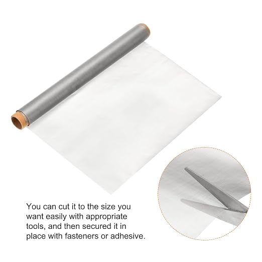 PATIKIL 304 Stainless Steel Wire Mesh Screen, 300 Mesh Woven Air Vent Filter - Image 3