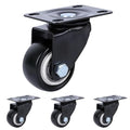 1.5 Inch Swivel Casters Set of 4 by Unknown