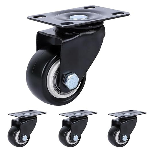 1.5 Inch Swivel Casters Set of 4 by Unknown