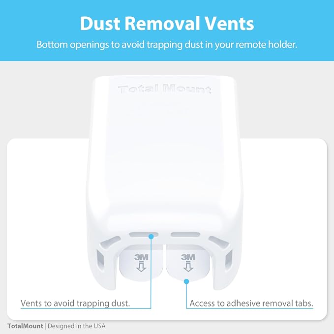 TotalMount Hole-Free Remote Holders – Eliminate Need to Drill Holes in Your Wall - Image 7