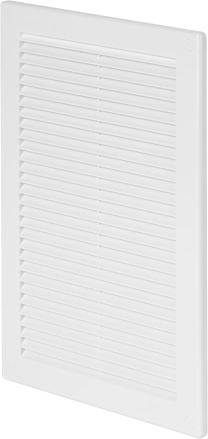 Awenta 6" x 10" Inch Rectangular Plastic White Ventilation Grille by Awenta